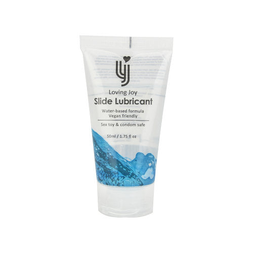 Loving Joy Slide Water Based Lubricant 50ml | Front View | Water based intimate gel
