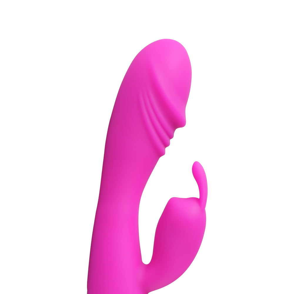 12 speed Rabbit Vibrator Pink|Feature View|"Pink rabbit - features"