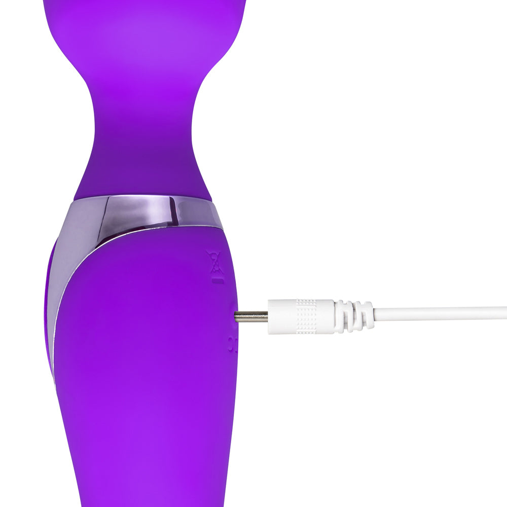 10 Speed Double Ended Wand Massager|Control View|"Dual wand - controls"