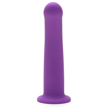 Me You Us 7 Inch Curved Silicone Dildo | Back View | "Curved silicone dildo - back view"