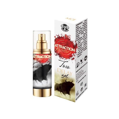 Mai Attraction Toro Delay Gel Extra Strong 30ml | Front View | "extra strong delay gel - front view"