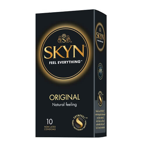 Mates-SKYN-Original-Non-Latex-Condoms-10-Pack|Front|"original non latex condoms - front view"