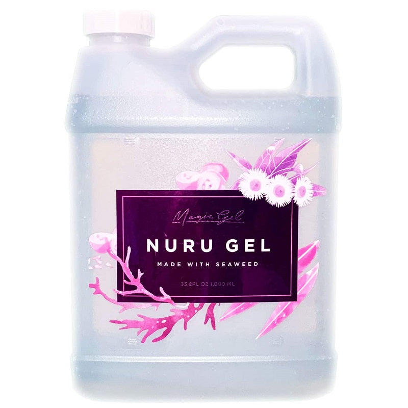 Mr Nori's Magic Gel Authentic Nuru Massage Gel-33oz | Front View | Body-to-body massage gel