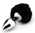 Furry Fantasy Black Bunny Tail Butt Plug