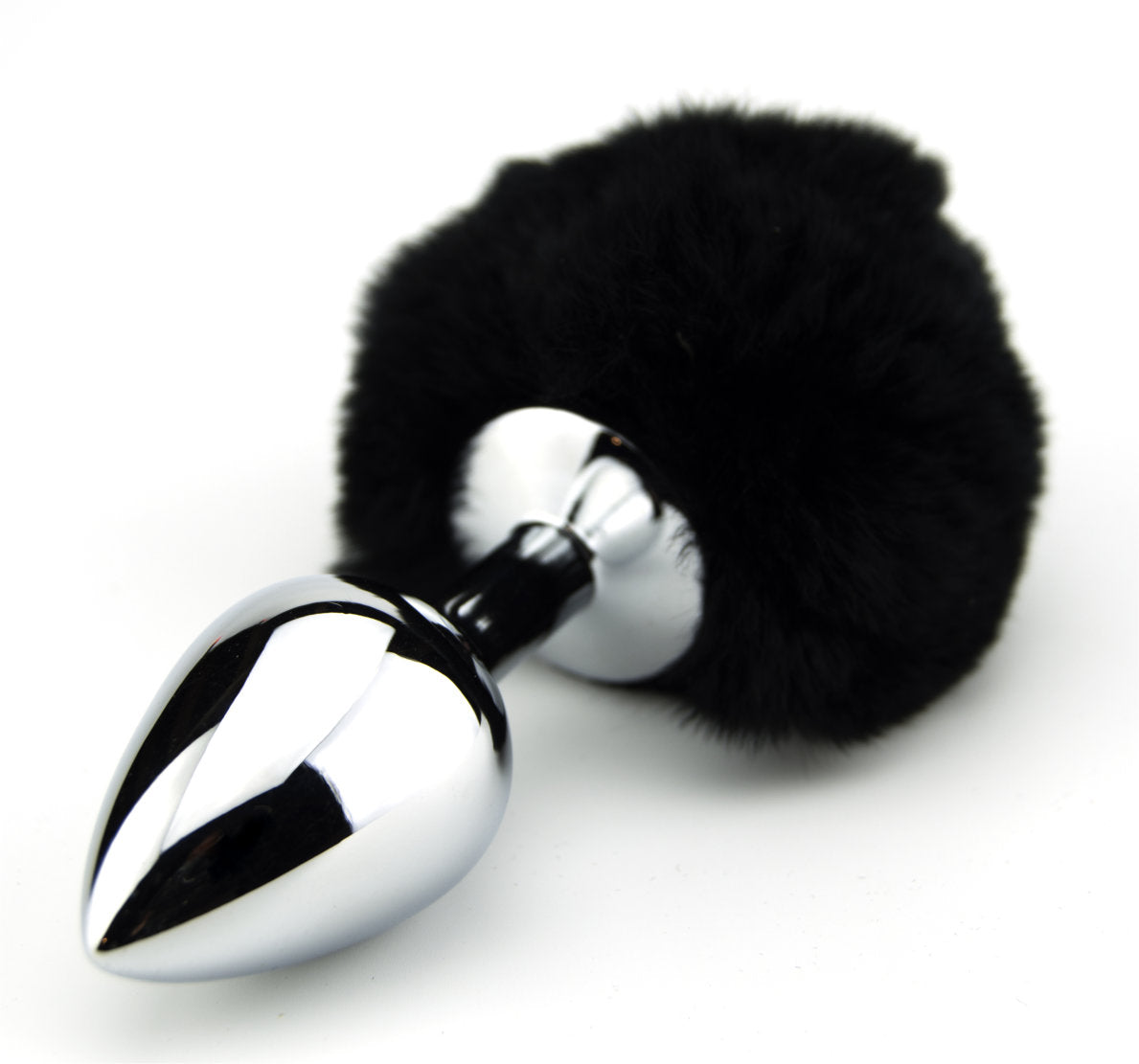 Furry Fantasy Black Bunny Tail Butt Plug