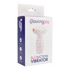 Loving Joy 2 in 1 Suction Vibrator Polka Dot | Package Side View | "product packaging side - package side view"