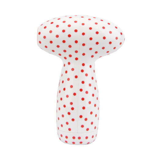 Loving Joy 2 in 1 Suction Vibrator Polka Dot | Side View | "dual function stimulator shown from side - side view"