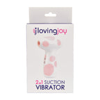 Loving Joy 2 in 1 Suction Vibrator Jumbo Dot | Package View | "product packaging front - package view"