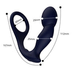 Rev-Pro Remote Controlled Silicone Prostate Massager | Package View 2 | "back of product packaging - package view"