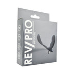 Rev-Pro Vibrating Prostate Massager with Cock Ring | Package Front | "product packaging showing front design - package view"
