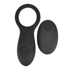Loving Joy Halo Remote Controlled Couples Cock Ring | Main View | "black silicone cock ring with remote control - main view"