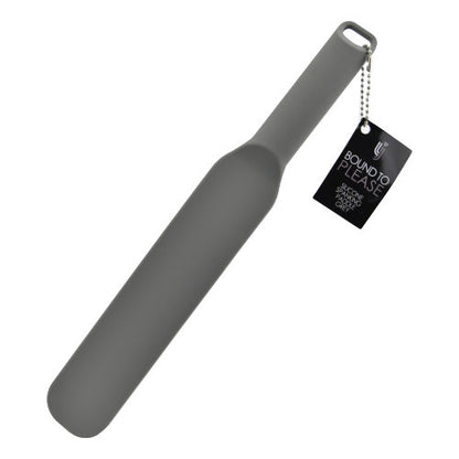 Bound to Please Silicone Spanking Paddle Grey | Front View | "grey silicone paddle - front view"