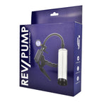 Rev-Pump Gauge Pistol Grip Penis Pump | Front View | "pistol grip pump - front view"
