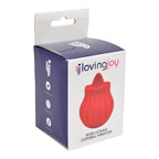 Loving Joy Rose Licking Clitoral Vibrator | Side View | "rose clitoral stimulator - side view"