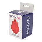 Loving Joy Rose Licking Clitoral Vibrator | Back View | "rose clitoral stimulator - back view"