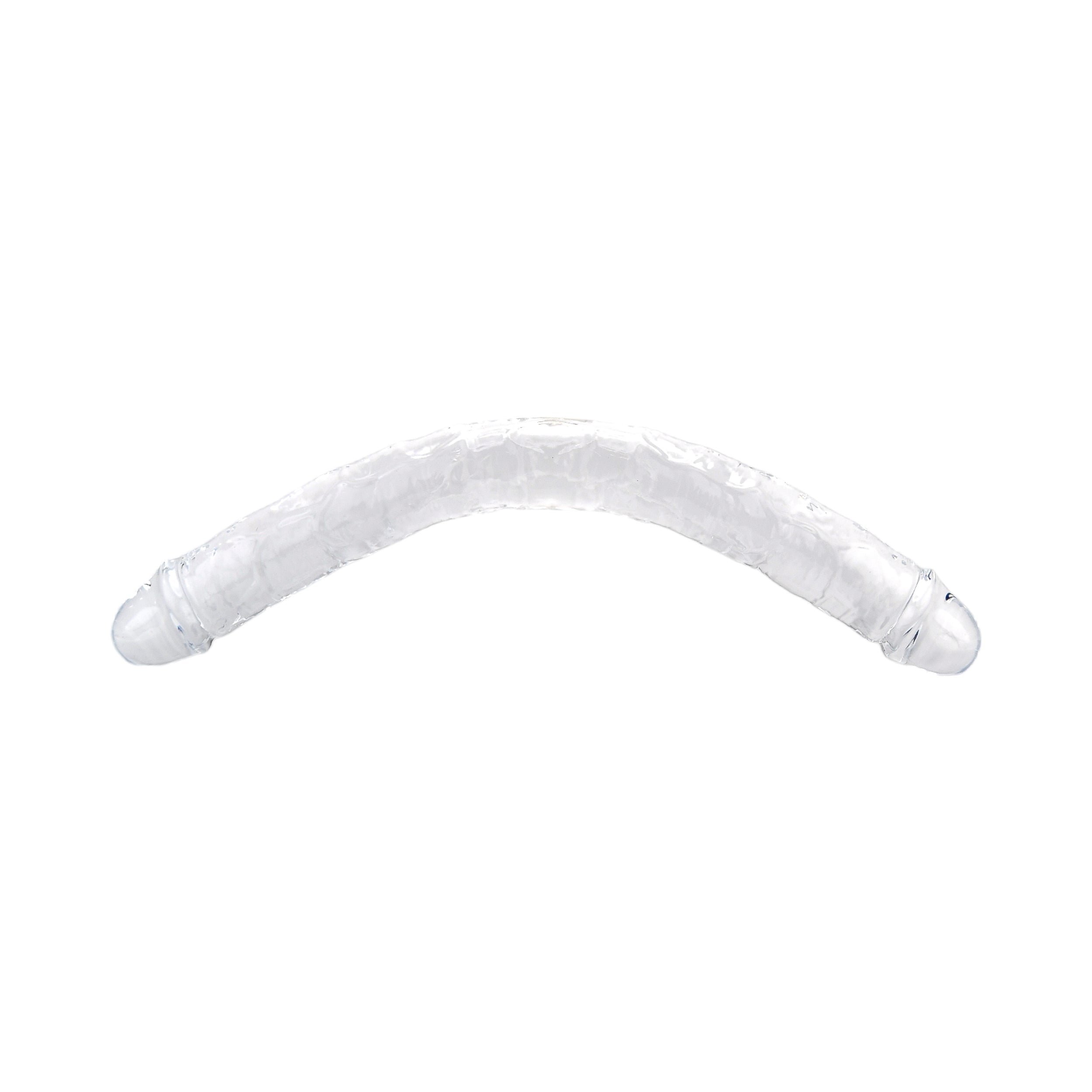 Loving Joy 18 Inch Double Ended Dildo Clear|Side View|"18 inch clear double ended dildo - side view"