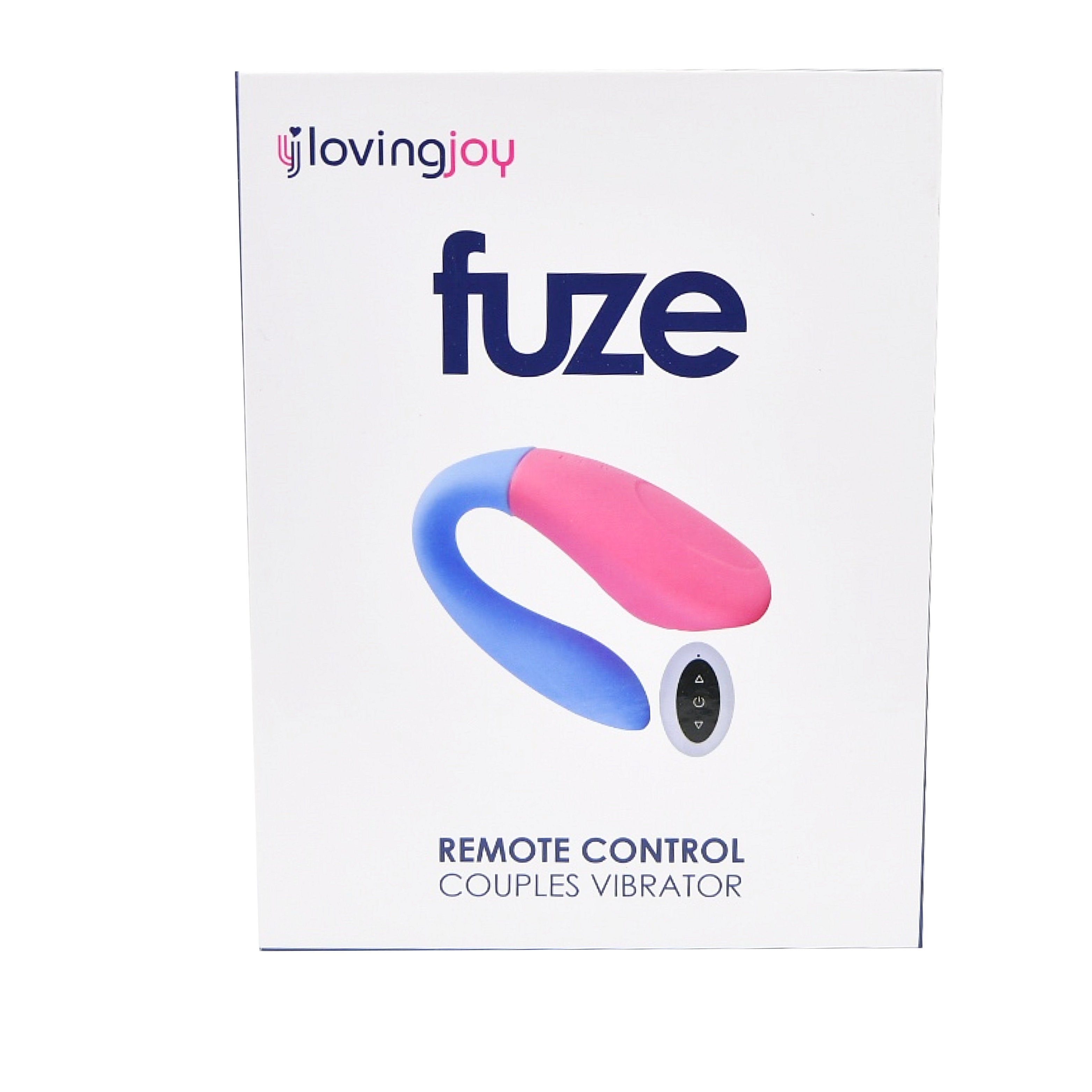 Loving Joy Fuze Remote Control Couples Vibrator|Detail View|"Remote control couples vibrator package view 4 - detail view"