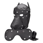 Bound to Please Dog Mask|Front View|"dog role play mask - front view"