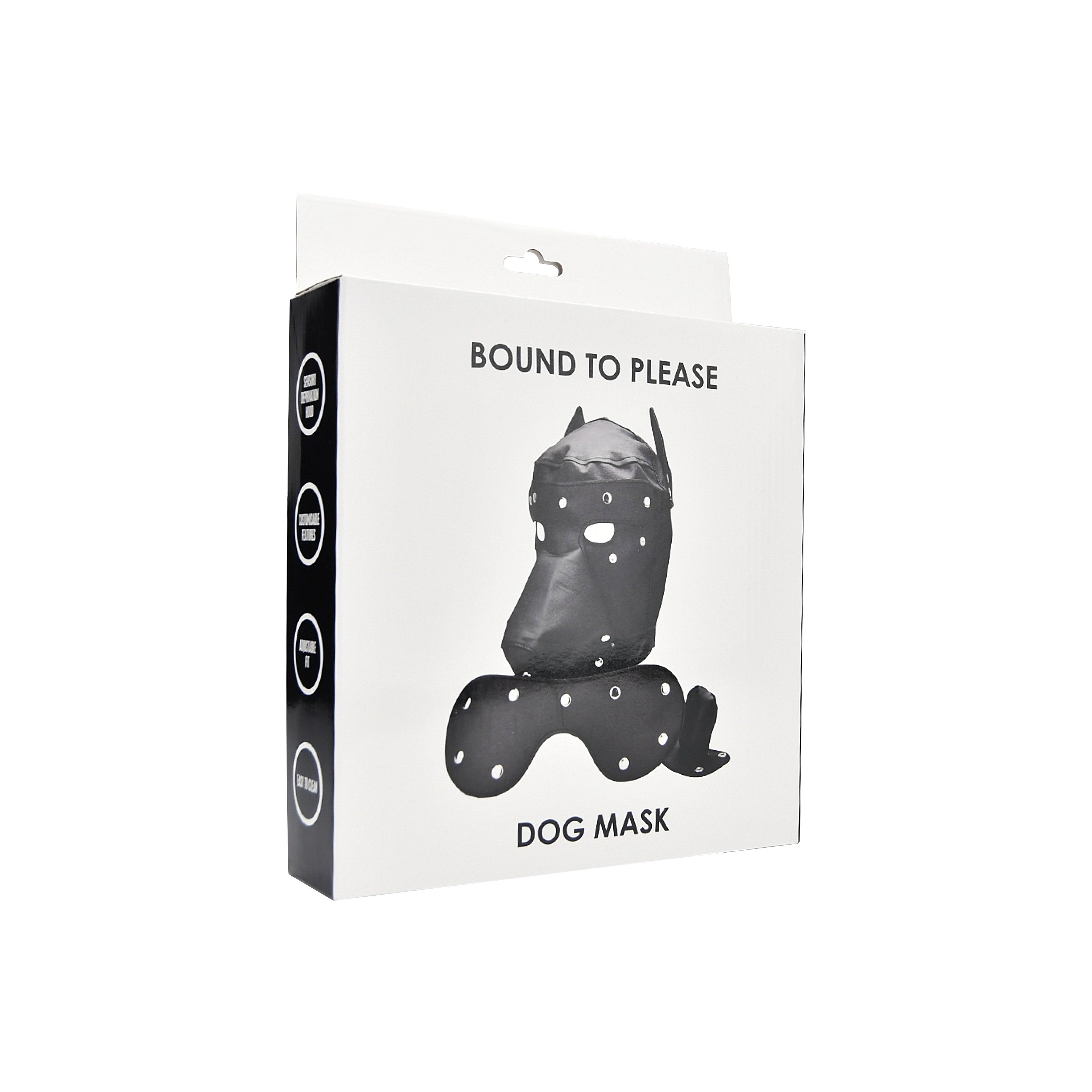 Bound to Please Dog Mask|Detail View|"dog mask - detail view"
