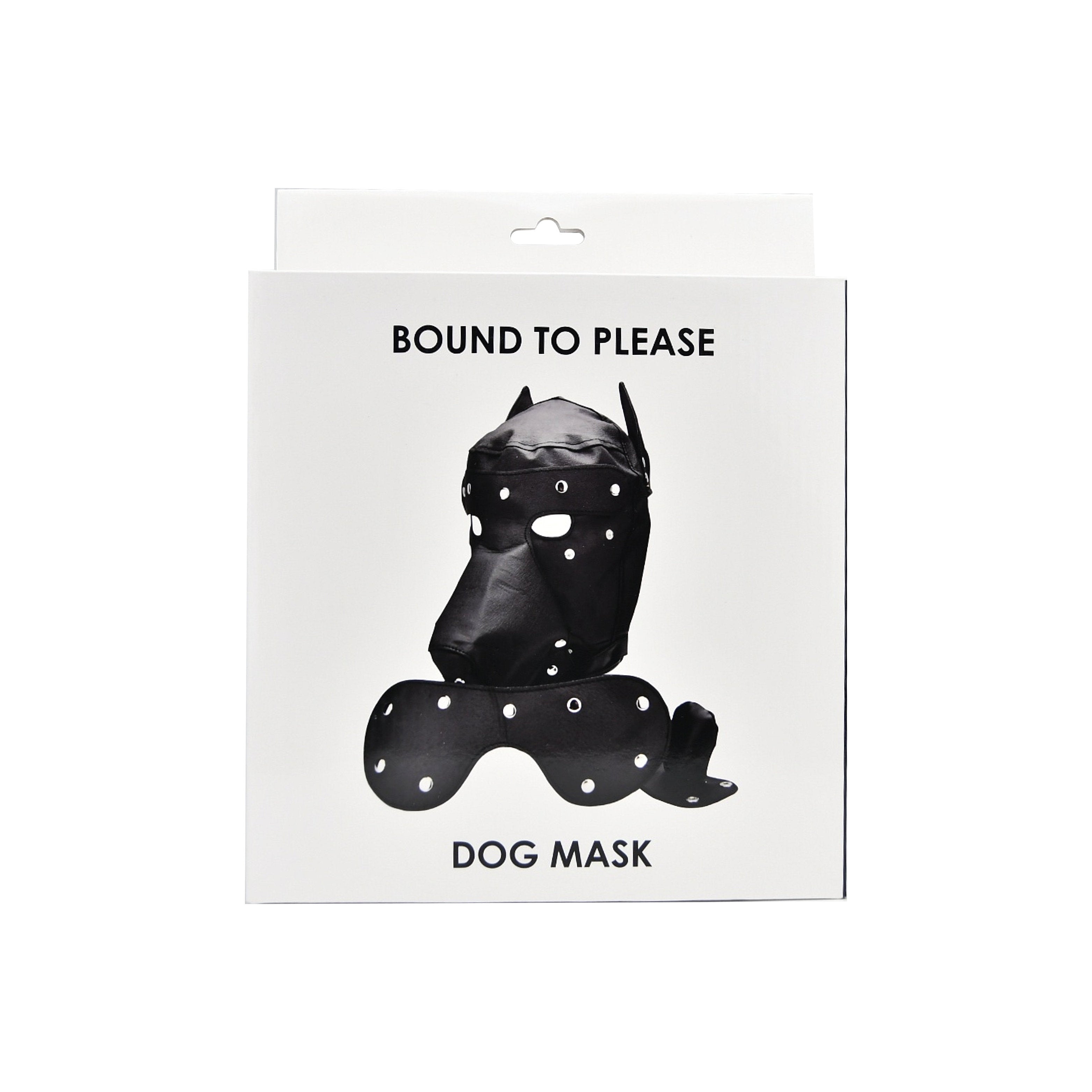 Bound to Please Dog Mask|Detail View|"dog mask - detail view"