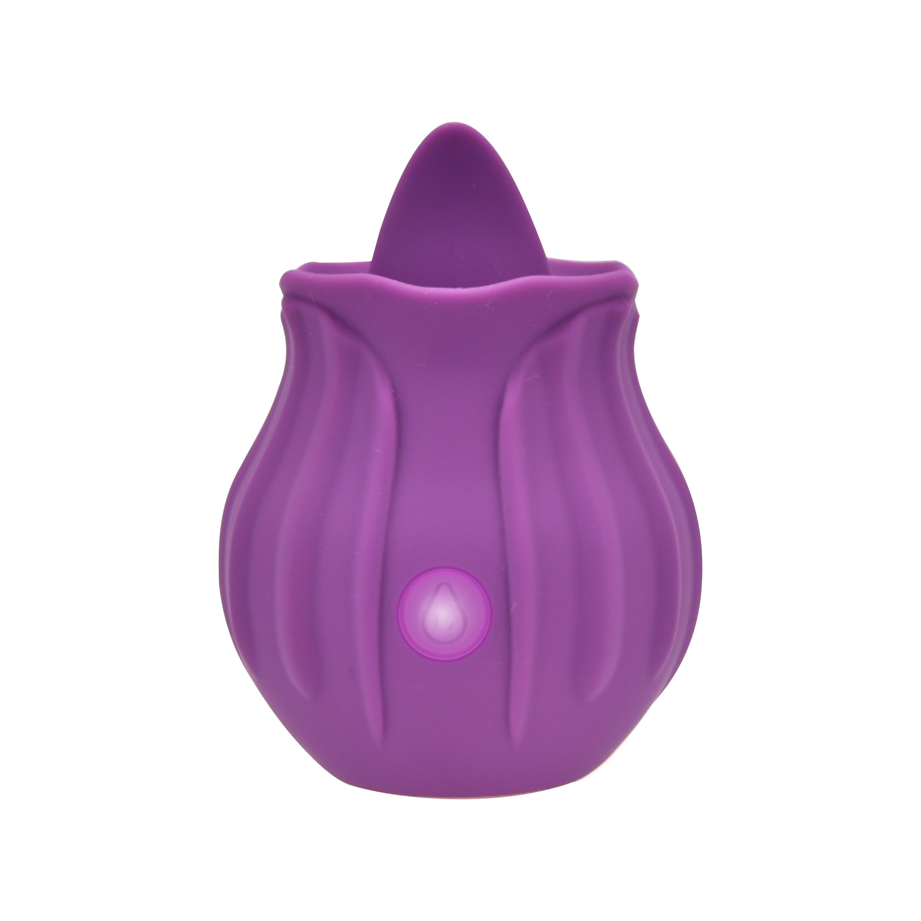 Loving Joy Rose Licking Clitoral Vibrator Purple|Detail View|"licking vibrator - detail view"