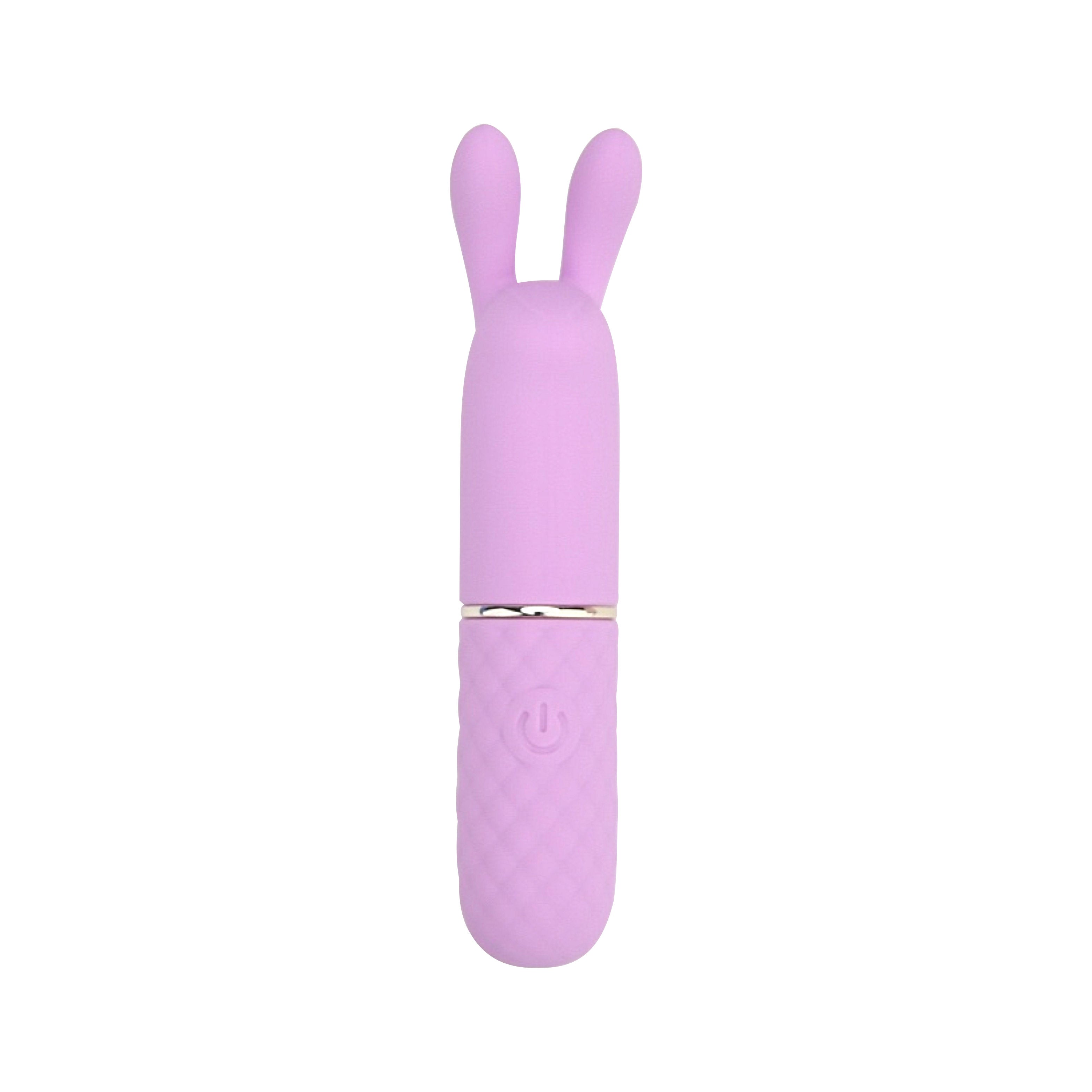 Nauti Petites 10 Speed Rabbit Ears Bullet Vibrator|Front View|"rabbit ears bullet vibrator - front view"