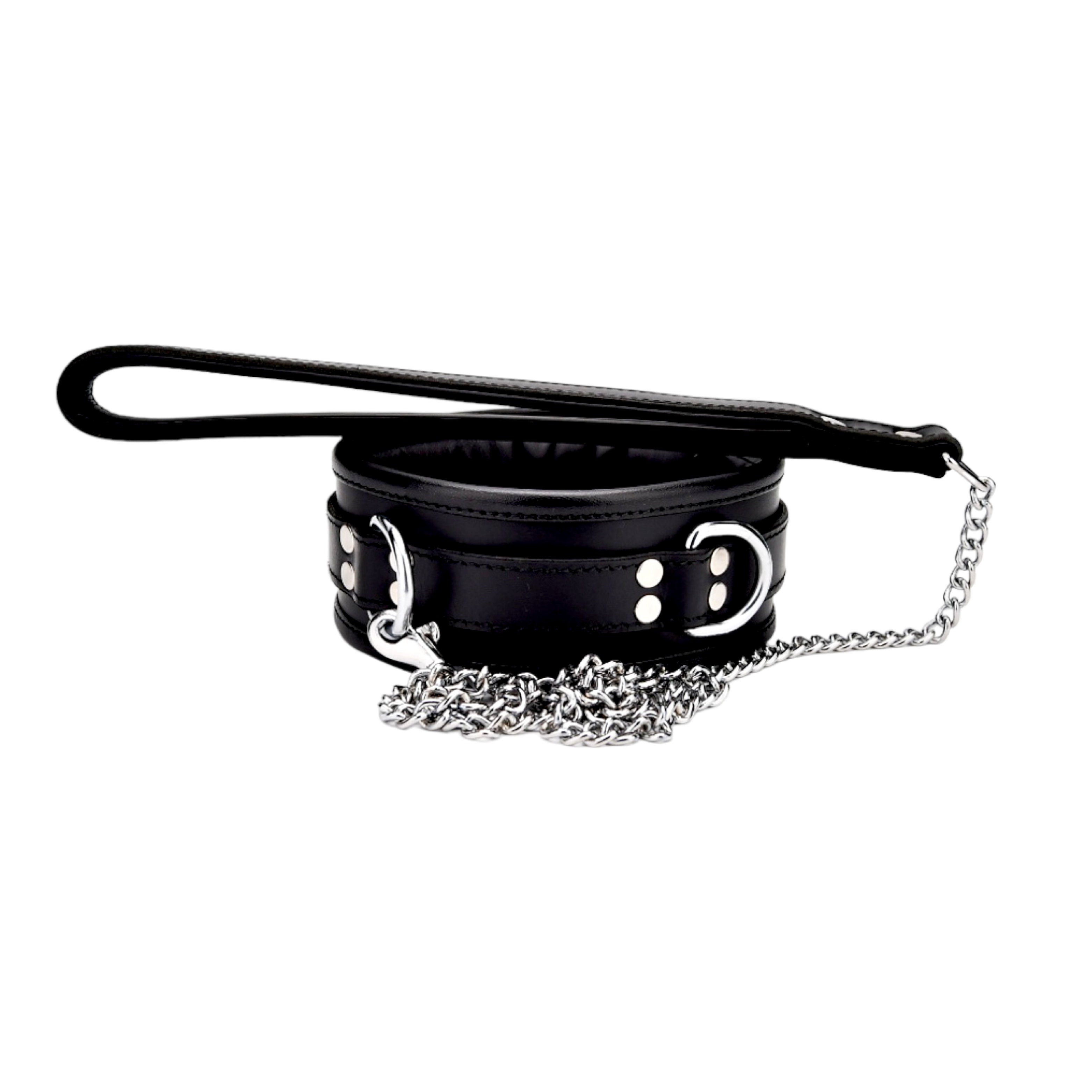 BOUND Leather Ankle Restraints|Front View|"leather ankle cuffs - front view"