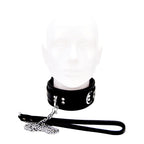 BOUND Leather Collar|Back View|"leather collar - back view"