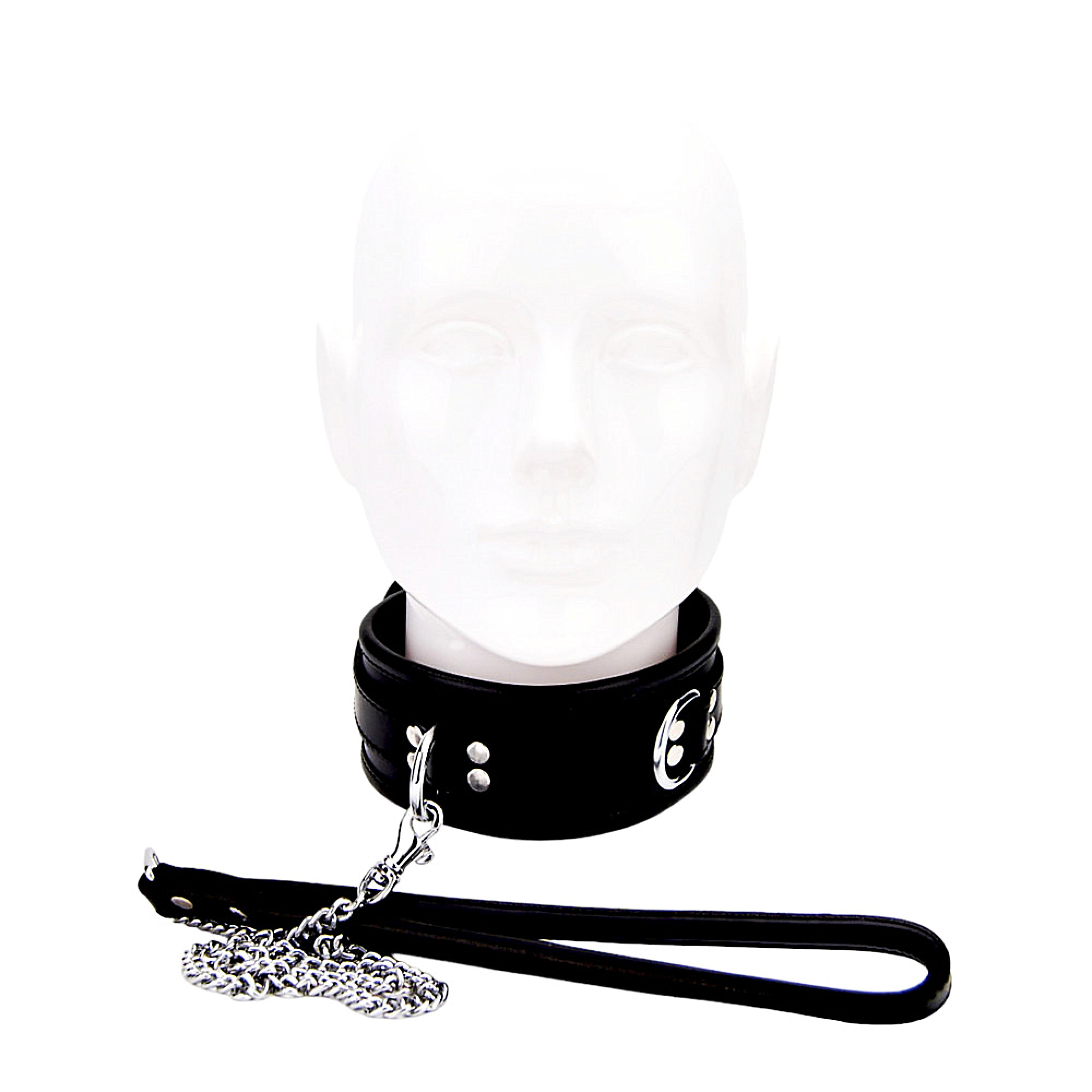 BOUND Leather Collar|Back View|"leather collar - back view"