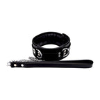 BOUND Leather Wrist Restraints|Front View|"leather wrist cuffs - front view"