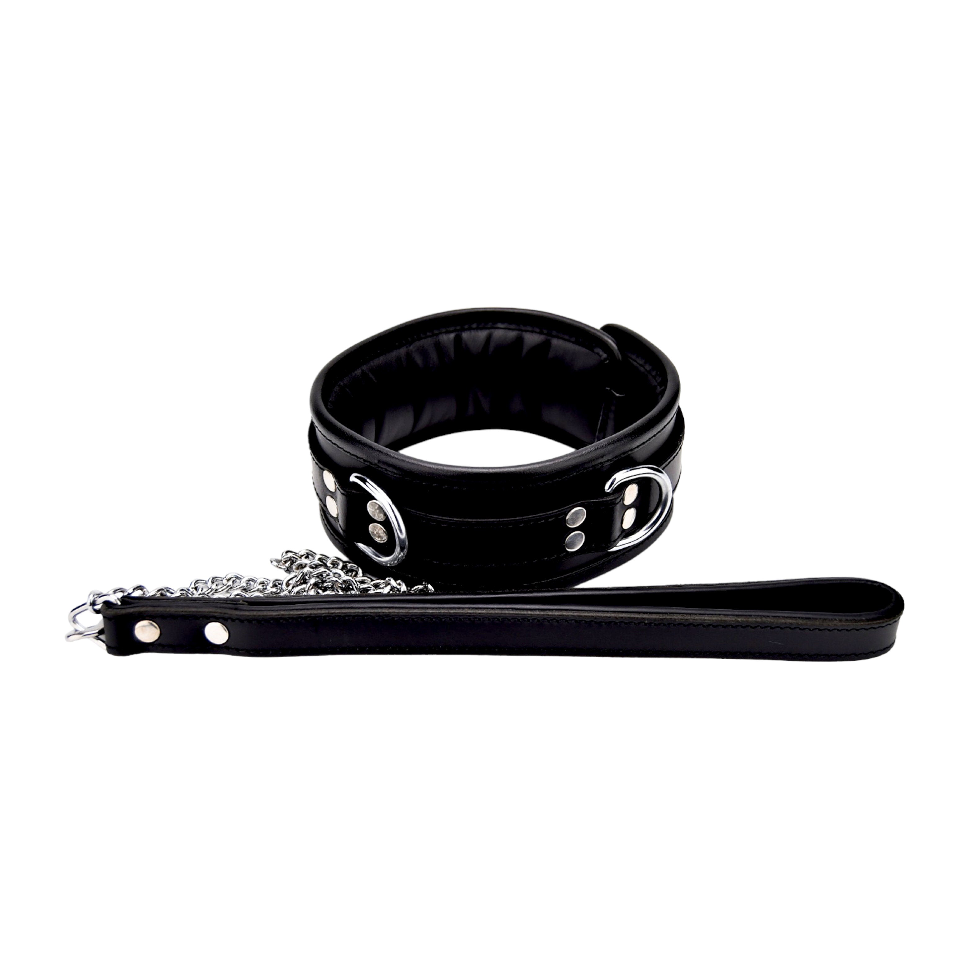BOUND Leather Wrist Restraints|Front View|"leather wrist cuffs - front view"