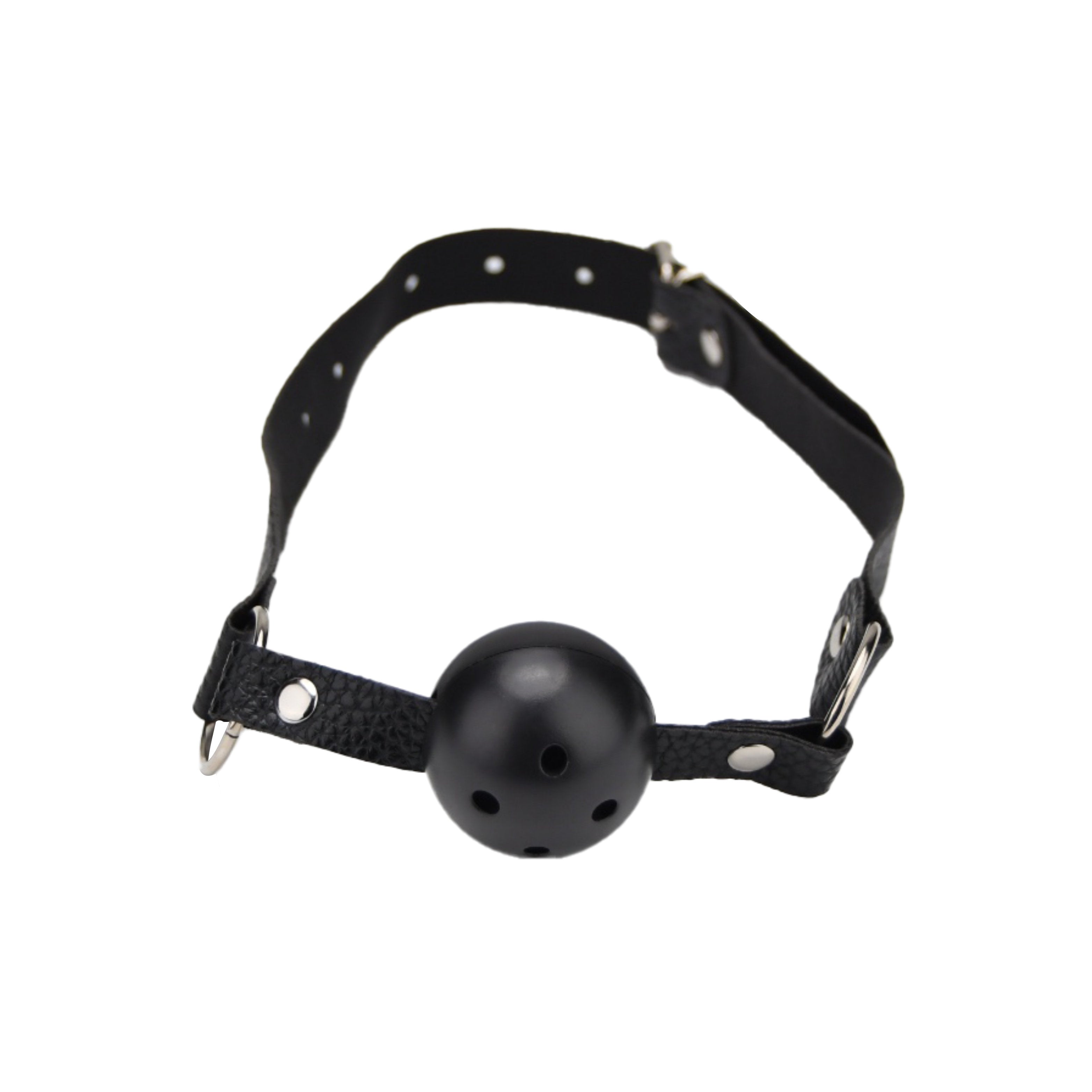 Bound to Play Beginner's Bondage Kit Black (8 Piece)|Side View|"black bondage kit ankle cuffs - side view"