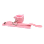 Bound to Play Beginner's Bondage Kit Pink (8 Piece)|Detail View|"pink bondage kit collar - detail view"