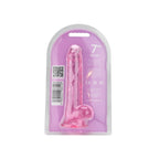 Loving Joy 7 Inch Dildo with Balls Pink