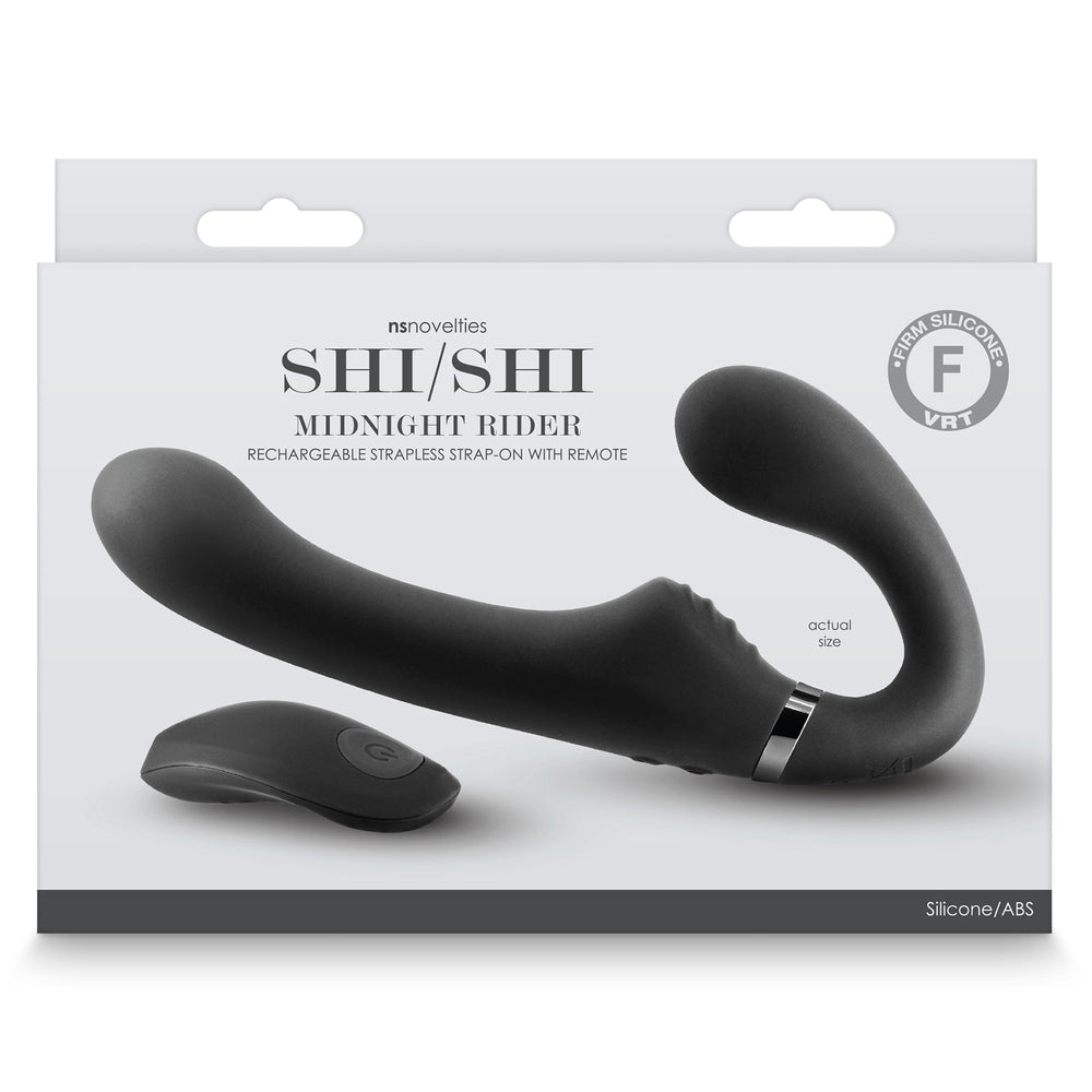 ShiShi Midnight Rider Strapless Strap On|Detail View|"Strapless device - feature detail"