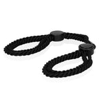 Ouch Adjustable Rope Hand Cuffs | Front View | "Adjustable rope restraints - main view"