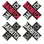 Peekaboo Pasties Bad X | Front View | "Bad x pasties - front view"