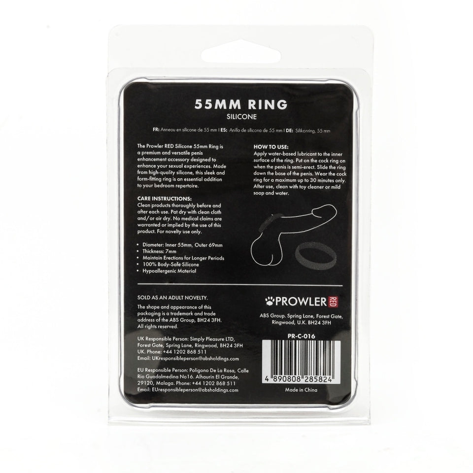 Prowler Red Silicone 55mm Ring | Detail View | "55mm silicone ring - detail view"