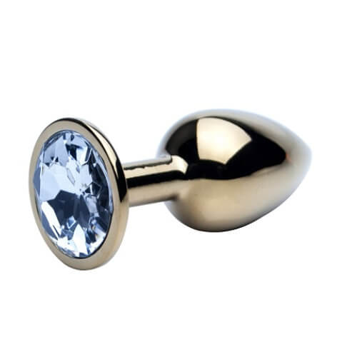 Precious Metals Gold Butt Plug-Small Adult Toys Direct