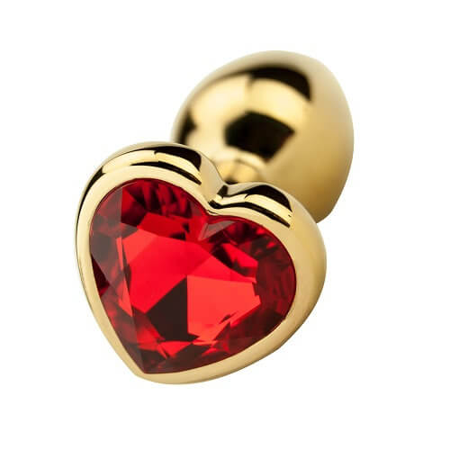Precious Metals Heart Shaped Butt Plug-Gold Adult Toys Direct