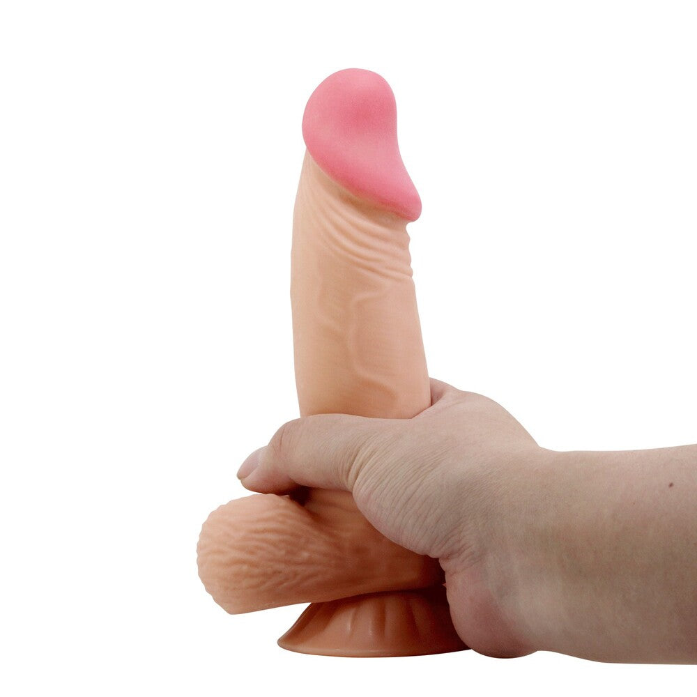 Pretty Love Duvall Sliding Skin Dildo 7.6 Inches | Detail View | "7.6 inch sliding dildo - detail view"