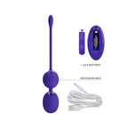 Pretty Love Willie Youth Kegel Balls Remote Control | Back View | "Remote kegel balls - back view"