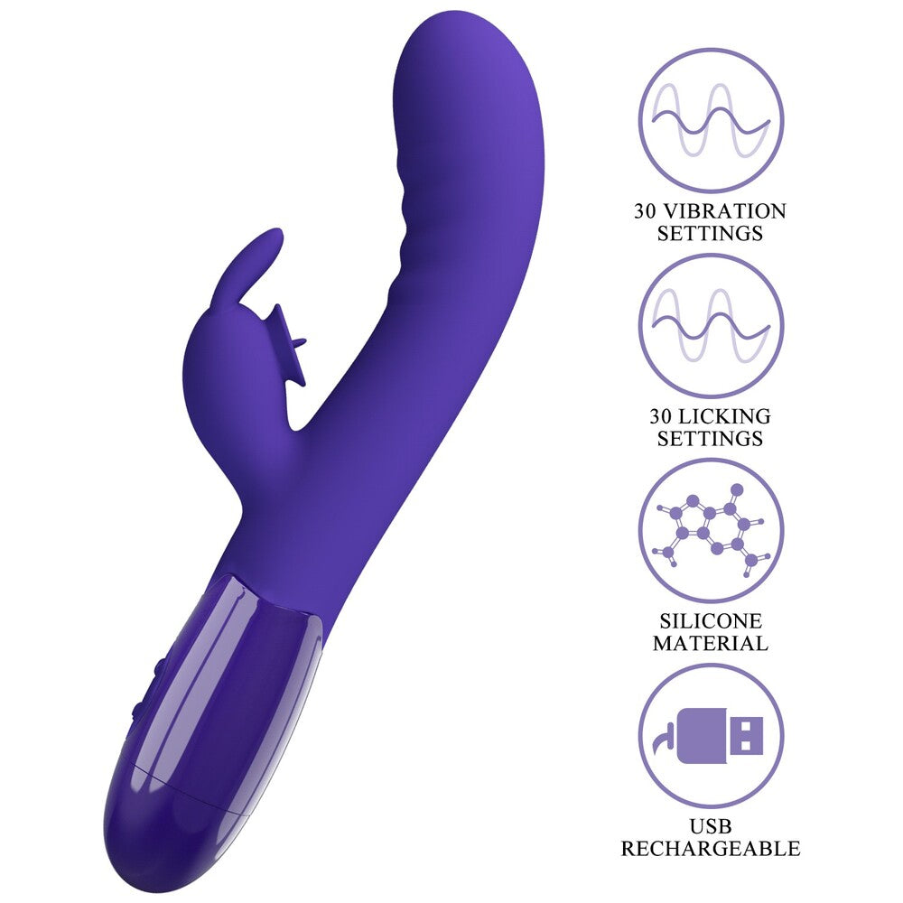 Pretty Love Cerberus Youth Rabbit Vibrator | Detail View | "Youth rabbit vibrator - detail view"