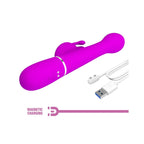 Pretty Love Dejon Rechargeable Rabbit Vibrator|Control View|"Dejon rabbit - controls"
