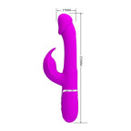 Pretty Love Kampas Rechargeable Rabbit Vibrator|Feature View|"Kampas rabbit - features"