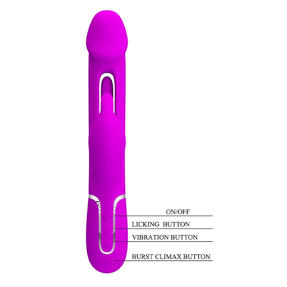 Pretty Love Kampas Rechargeable Rabbit Vibrator|Detail View|"Kampas rabbit - detail view"