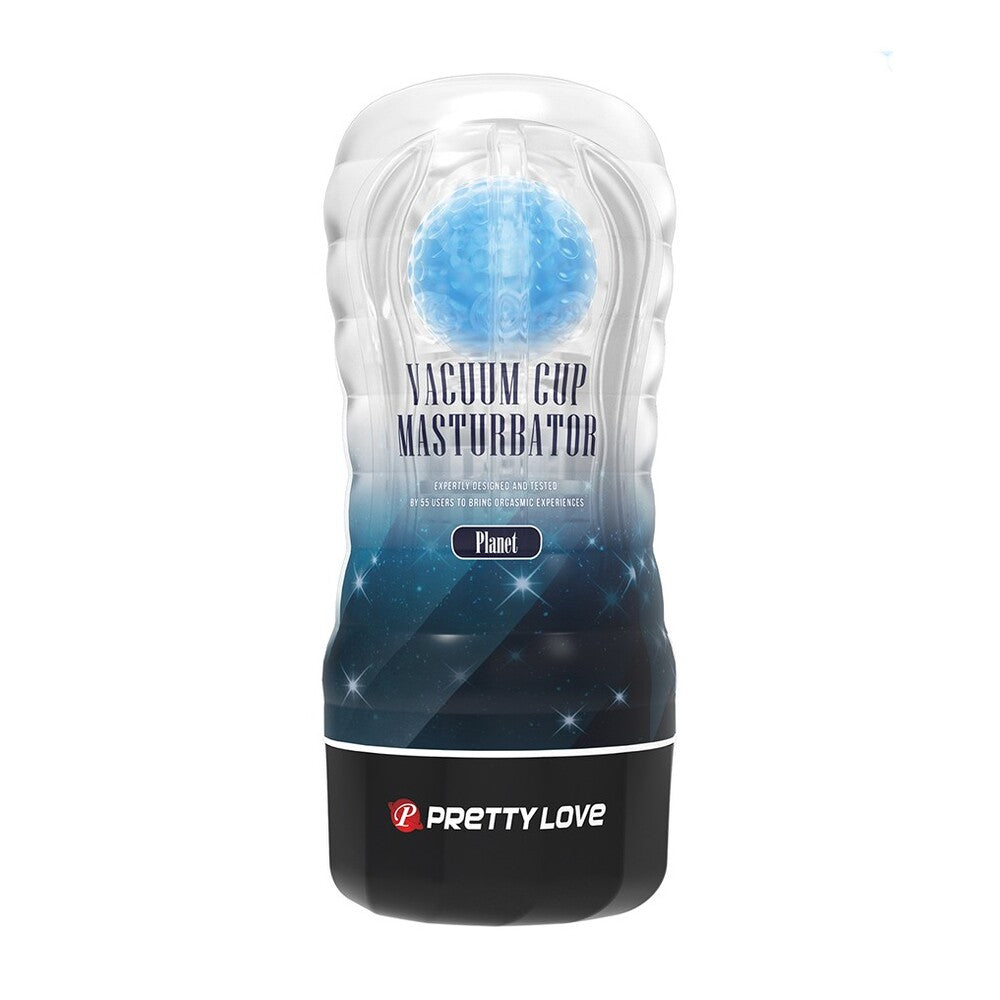 Pretty Love Plant Blue Vacuum Masturbator | Front View | "Blue vacuum masturbator - front view"