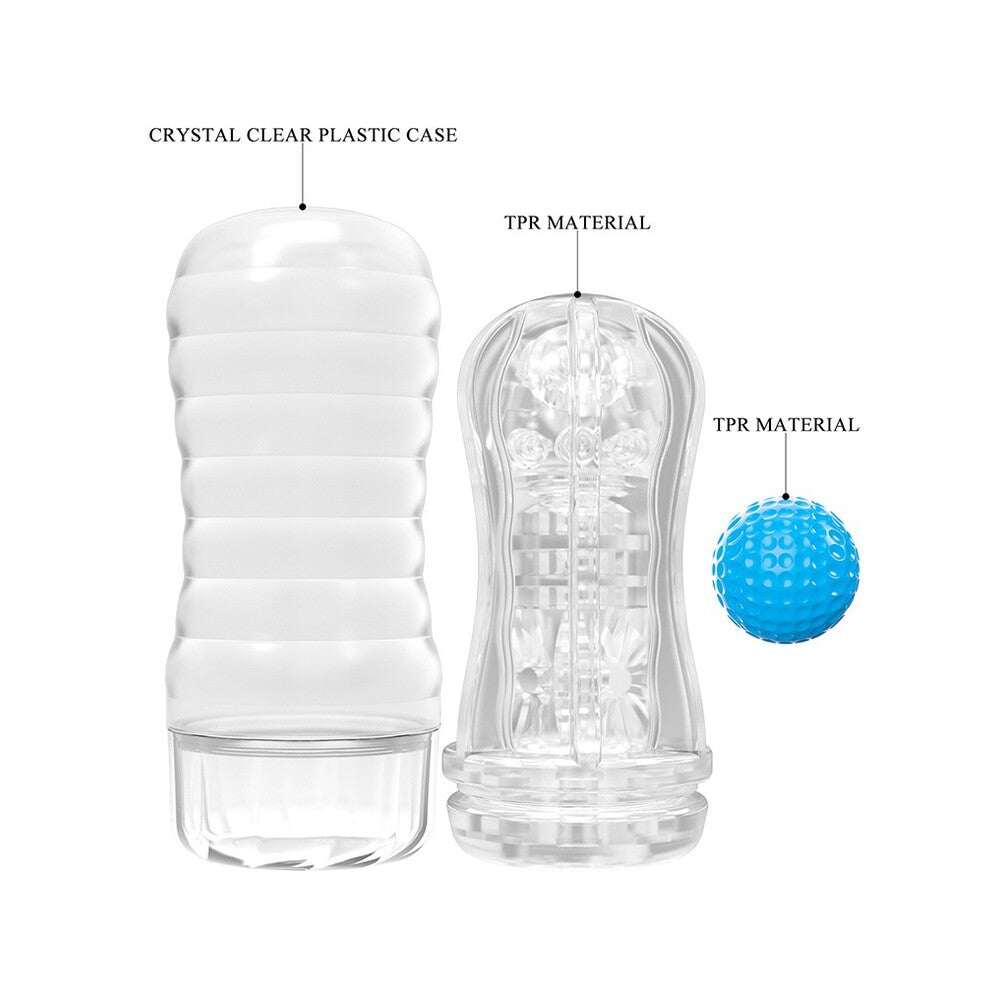 Pretty Love Plant Blue Vacuum Masturbator | Side View | "Blue vacuum masturbator - side view"