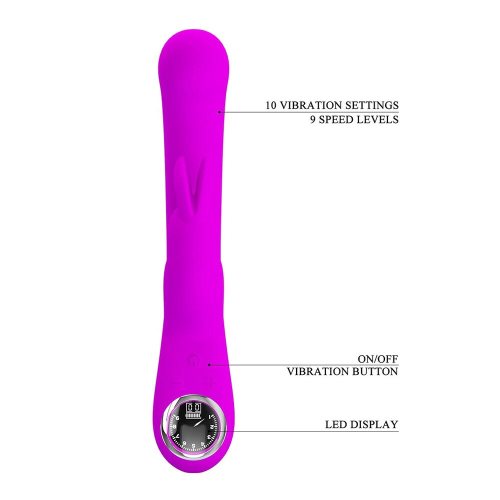 Pretty Love Lamar LED Rechargeable Rabbit|Control View|"LED rabbit - controls"