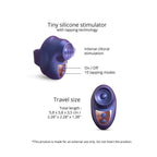 Love To Love Kisscool Finger Clitoral Vibe | Side View | "Discreet finger vibrator - side angle"